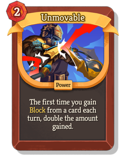 Unmovable